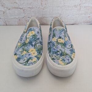 Tommy BahamaFerris  Floral Slip-On Sneakers - Blue and Yellow